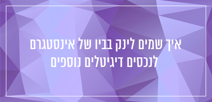 איך שמים לינק בביו באינסטגרם יונית צוק הבלוגריסטית